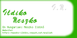 ildiko meszko business card